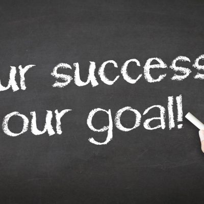 Your success is our goal written in chalk